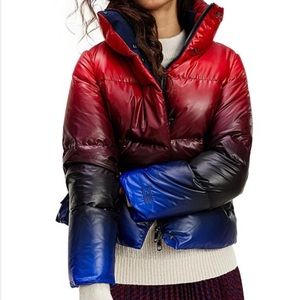 Tommy Hilfiger Icon Ombre puffer jacket size small
